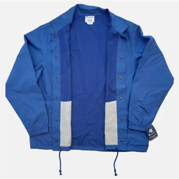 Champion Classic Coach Jacket Men's Size XL Waterproof Lightweight Blue New - Picture 2 of 13
